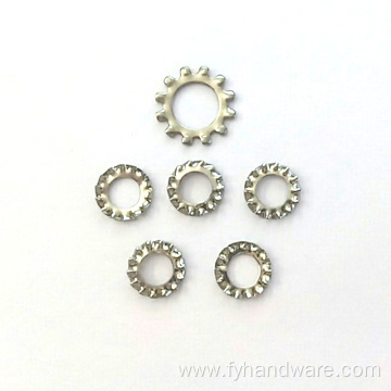 stainless steel Serrated Lock Washers External Teeth